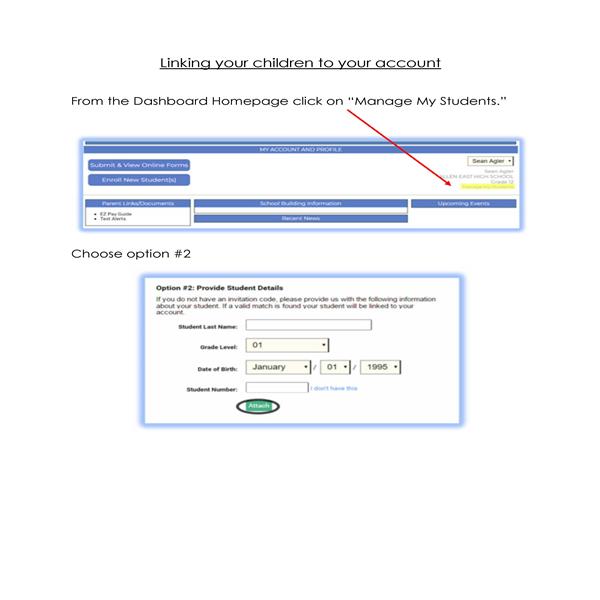 LINKING YOUR CHILDREN TO YOUR ACCOUNT 